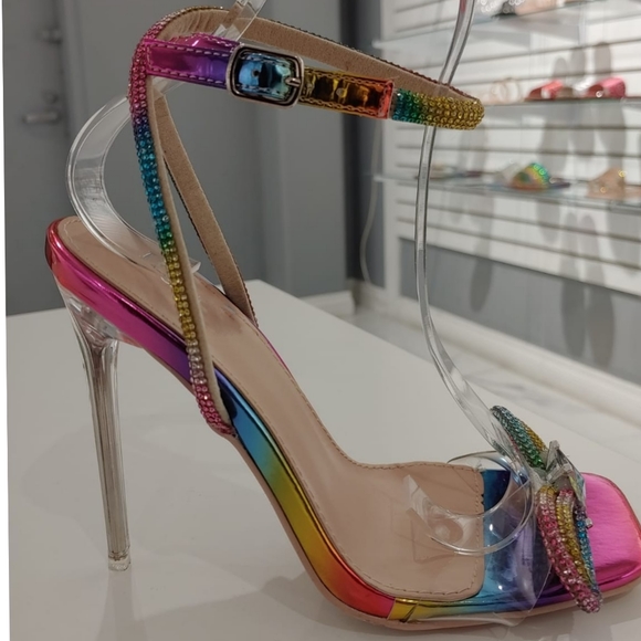 Just In 🦋ballnight clear Heel💗 Multicolored - Picture 5 of 6